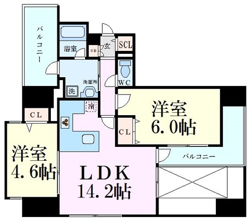 JASPER御堂筋本町の物件間取画像